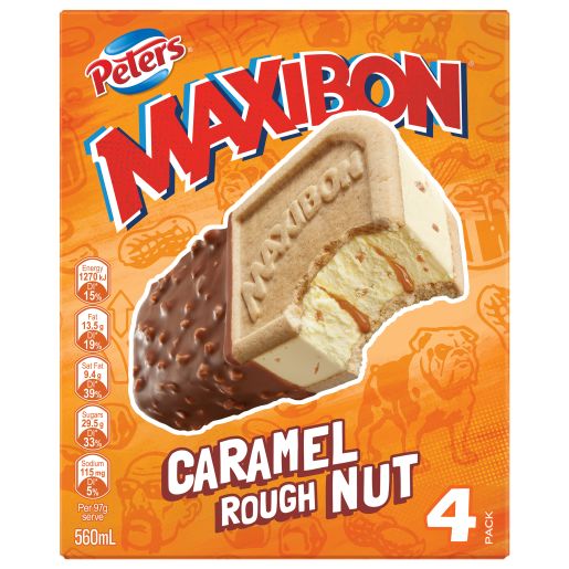 MAXIBON CARAMEL ROUGHT NUT 4S