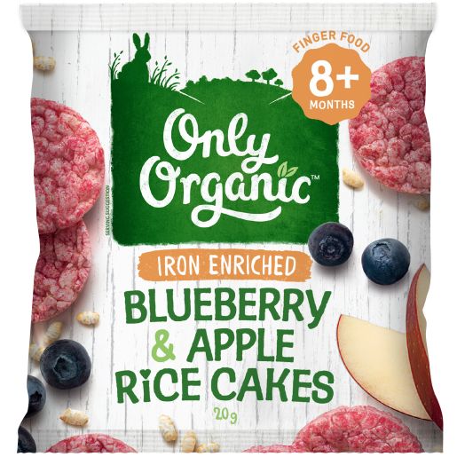 BLUEBERRY APPLE BABY RICE CAKES 20GM