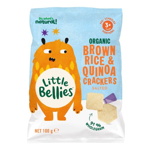 BROWN RICE & QUINOA SALTED CRACKERS 100GM