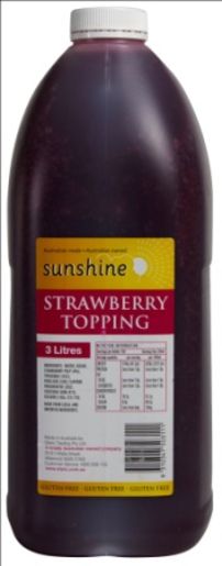 STRAWBERRY TOPPING 3L