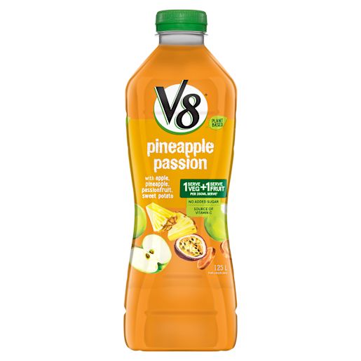 V8 JUICE PINEAPPLE PASSION 1.25L