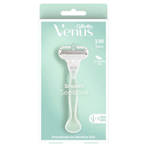 VENUS SMOOTH SENSITIVE RAZOR + 2 BLADE REFILLS 1S