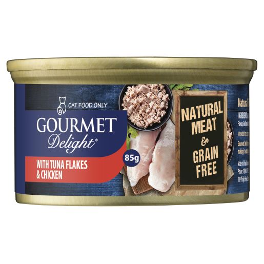 GOURMET D-LITE TUNA FLAKES WITH CHICKEN BREAST 85GM