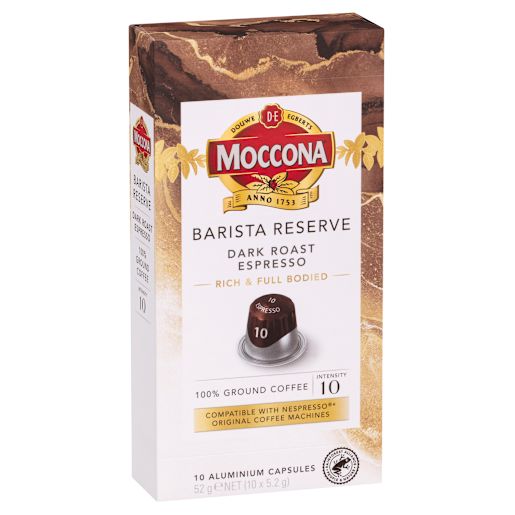 BARISTA RESERVE DARK ROAST ESPRESSO CAPSULES 10S