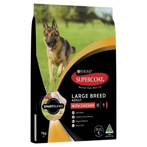 SUPERCOAT ADULT LARGE BREED CHICKEN PET FOOD 7KG