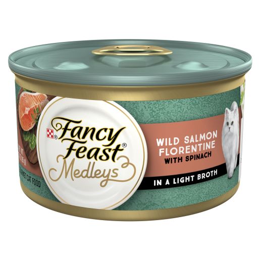 FANCY FEAST MEDLEYS FLORENTINE SALMON 85GM