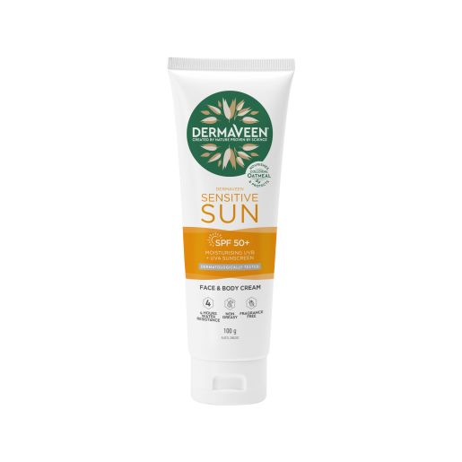 SENSITIVE SUN FACE & BODY CREAM SPF50 100GM