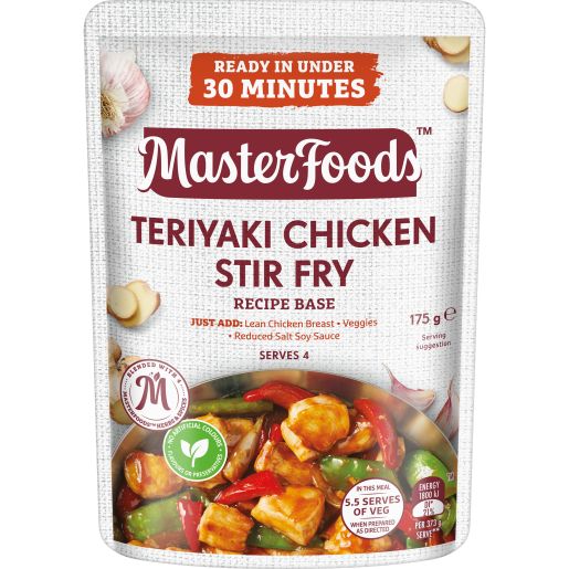 TERIYAKI CHICKEN STIR FRY RECIPE BASE 175GM