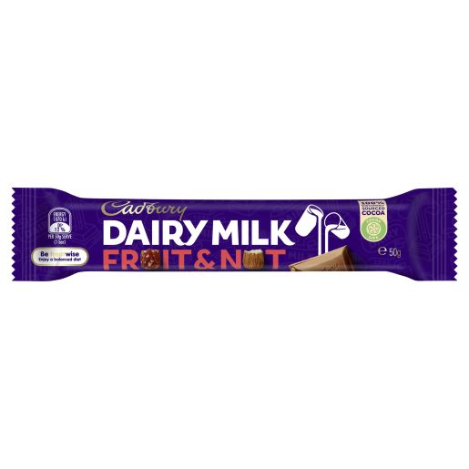 FRUIT AND NUT CHOCOLATE 50GM