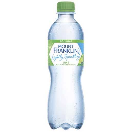 LIGHTLY SPARKLING LIME MINERAL WATER 450ML