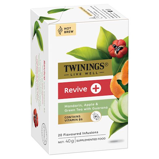 LIVE WELL REVIVE + VIT B6 TEA BAGS 20S