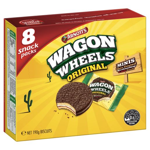 BISCUITS WAGON WHEEL MULTIPACK 190GM