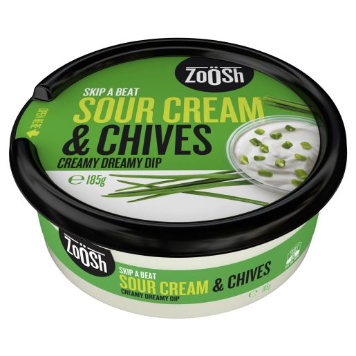 DIP SOUR CREAM & CHIVES 185GM