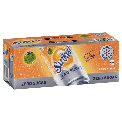 ZERO SUGAR SOFT DRINK CAN 10X375M