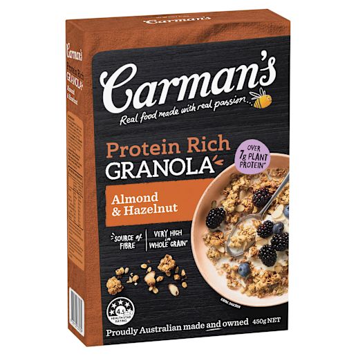 PROTEIN RICH GRANOLA ALMOND & HAZELNUT 450GM