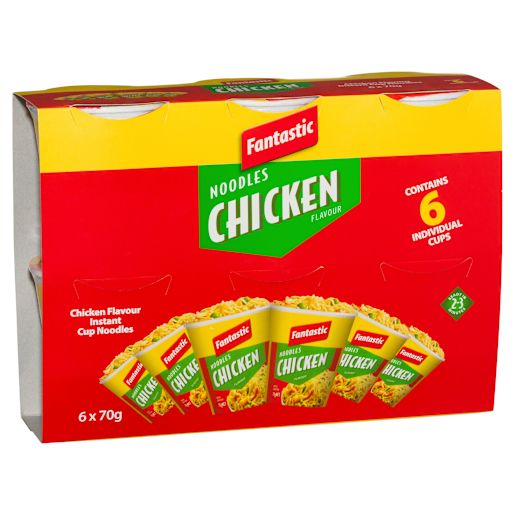 CHICKEN CUP NOODLES 6X70GM