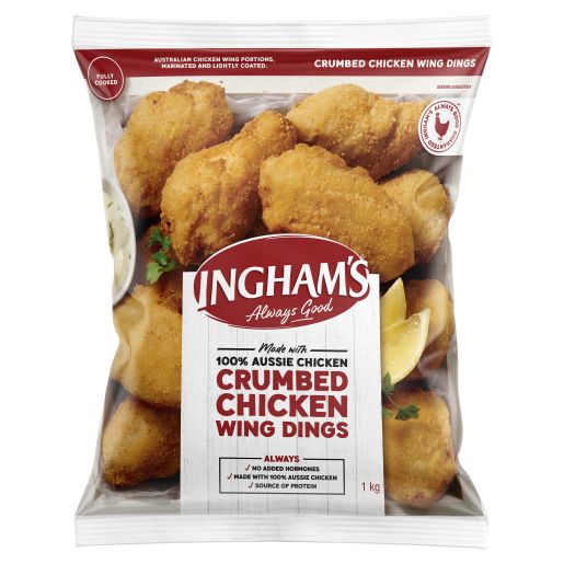 CHICKEN WING DINGS CRUMBED 65S