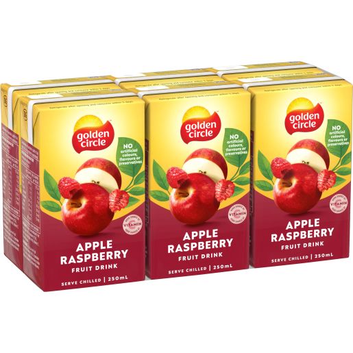 APPLE & RASPBERRY FRUIT DRINK 6X250ML