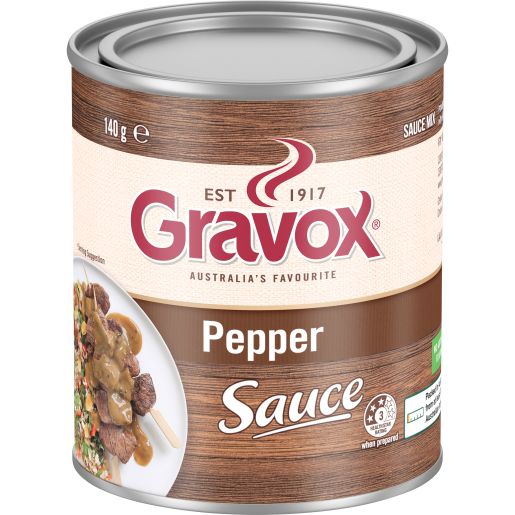 GRAVY SAUCE PEPPER CAN 140GM