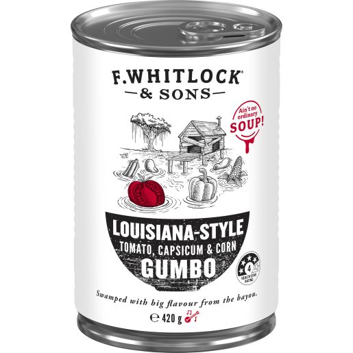 LOUISIANA STYLE TOMATO CAPSICUM & CORN GUMBO 420GM