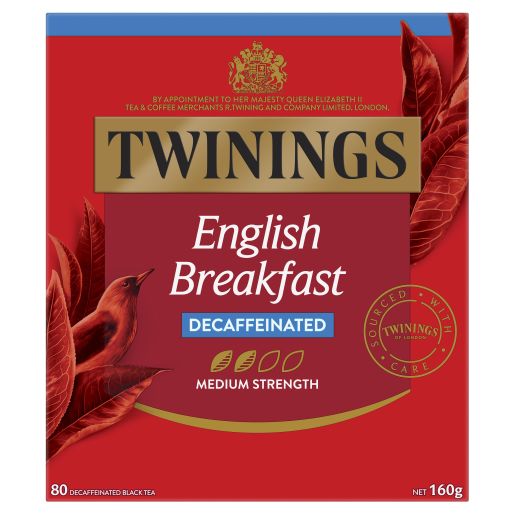 ENGLISH BREAKFAST DECAF TEA BAGS 80S