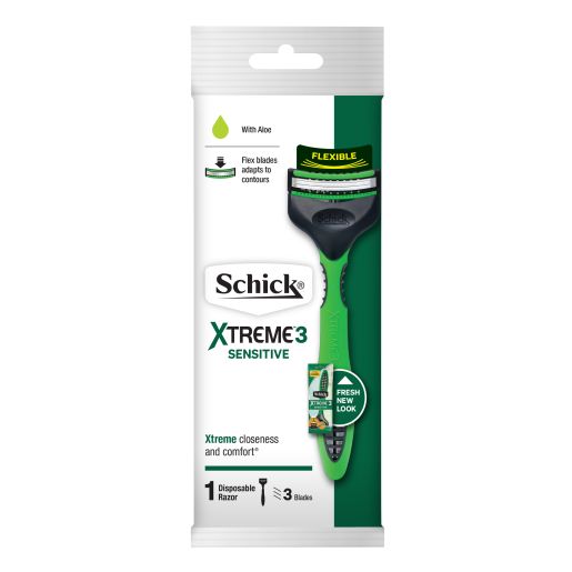 XTREME 3 SENSITIVE DISPOSABLE SHAVER MEN 1PK