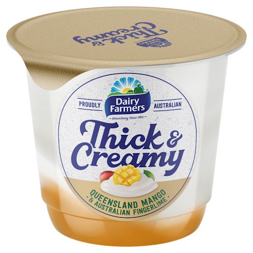 THICK & CREAMY MANGO & FINGERLIME YOGHURT 140GM