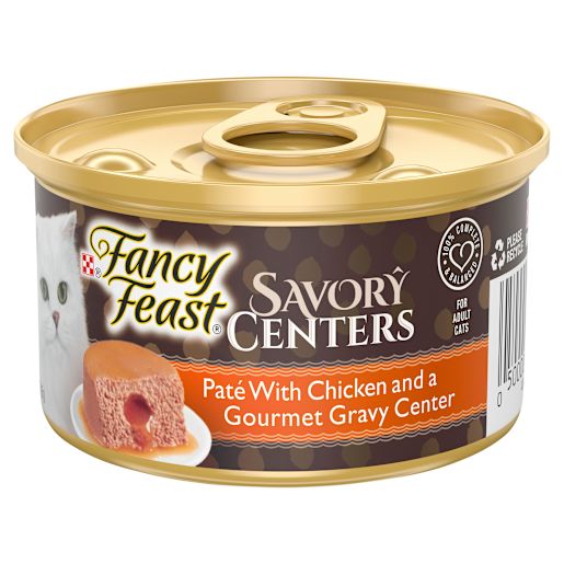 FANCY FEAST SAVOURY CENTRES CHICKEN PATE CAT FOOD 85GM