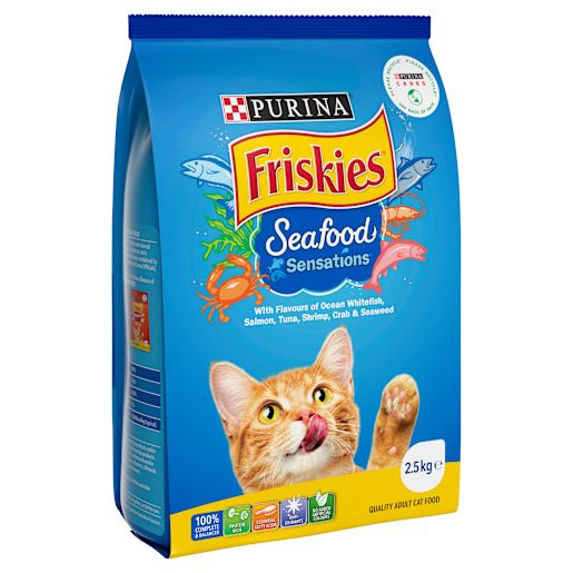 FRISKIES SEAFOOD SENSATIONS ADULT CAT FOOD 2.5KG