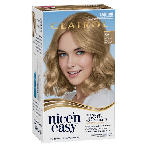 NICE'N EASY 8A NATURAL MEDIUM ASH BLONDE 1S