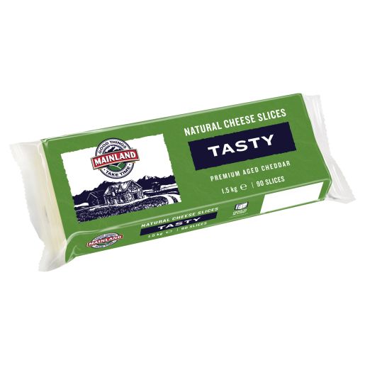 TASTY NATURAL CHEESE SLICES 1.5KG