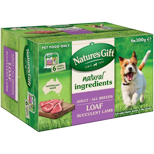 LAMB WET DOG FOOD 6X100GM