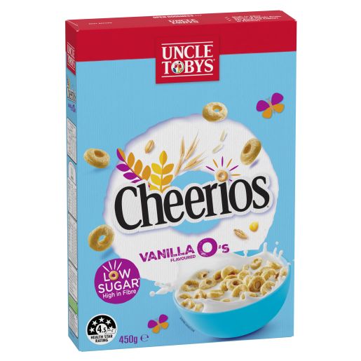 CHEERIOS LOW SUGAR BREAKFAST CEREAL 450GM