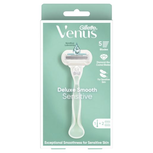 VENUS SMOOTH SENSITIVE 2UP 1 RAZOR + 2 BLADE REFILLS 1 EA