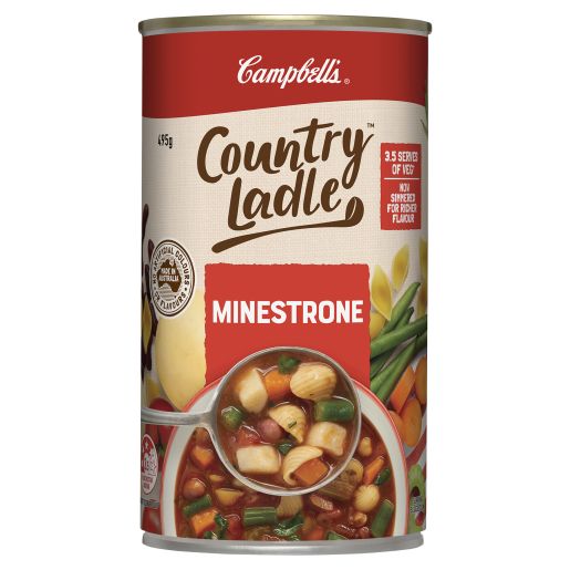 COUNTRY LADLE SOUP MINESTRONE 495GM