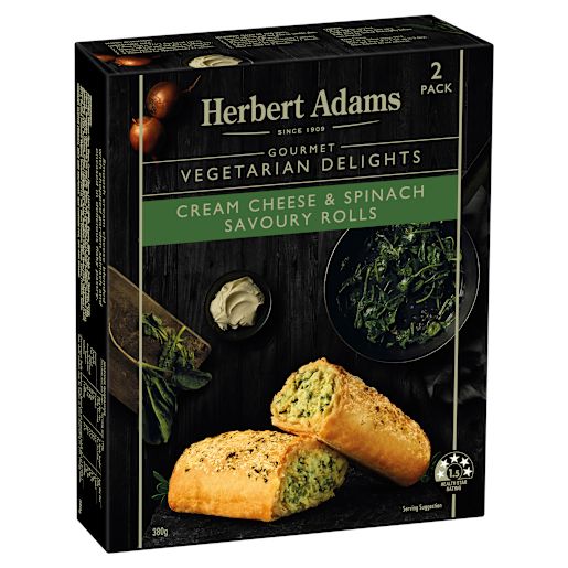 CHEESE & SPINACH ROLLS 2 PACK 380GM