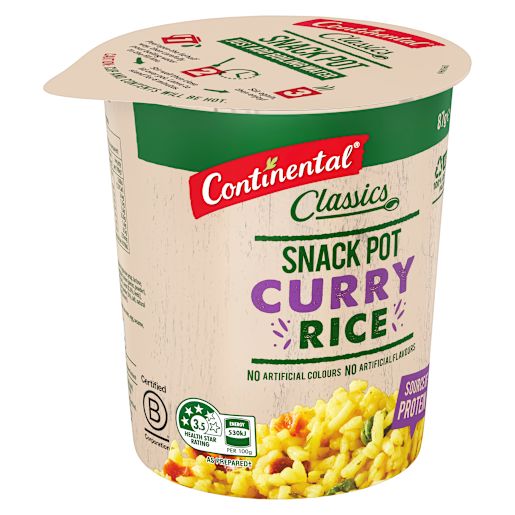 CURRY RICE SNACK POT 87GM