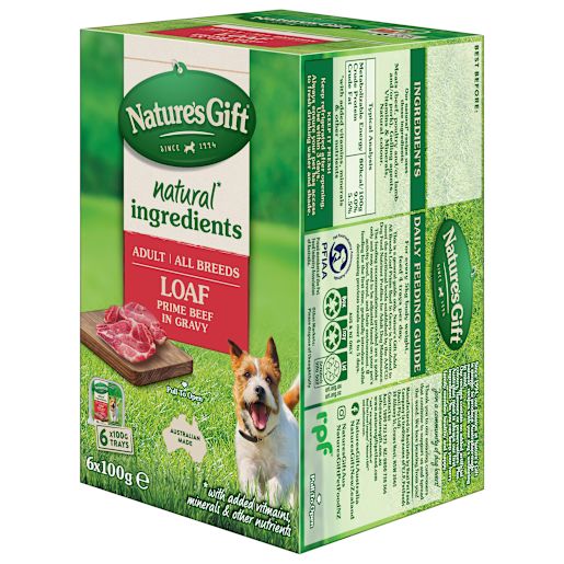 BEEF WET DOG FOOD 6X100GM