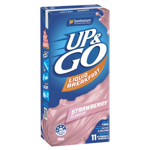 STRAWBERRY UP&GO LIQUID BREAKFAST 350ML