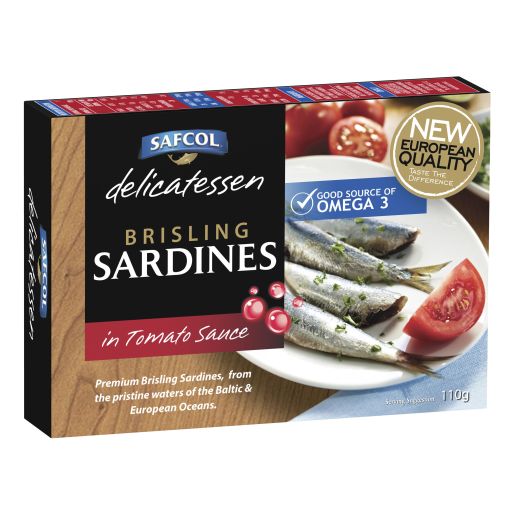 BRISLING SARDINES IN TOMATO SAUCE 110GM