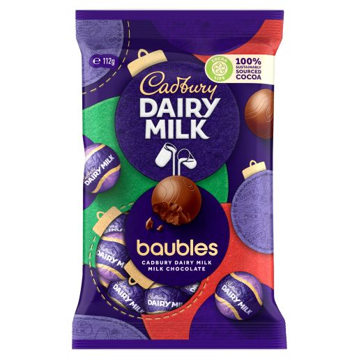 DAIRY MILK BAUBLES BAG 112GM