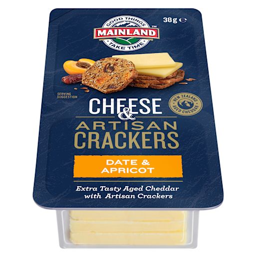 OTG EXTRA TASTY CHEESE WITH DATE & APRICOT CRACKERS 38GM