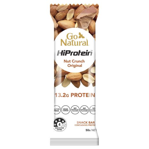 HI PROTEIN BAR NUT CRUNCH ORIGINAL 50GM