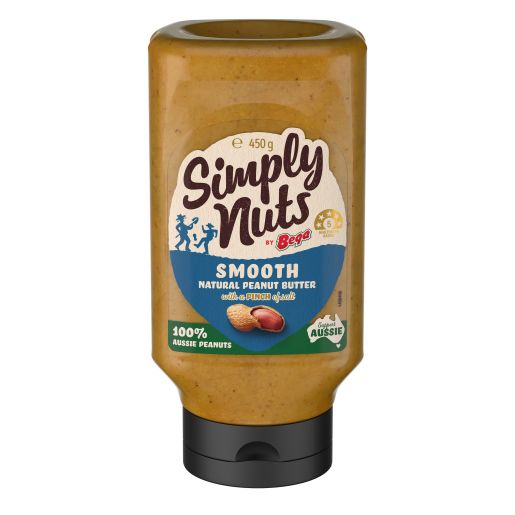 SIMPLY NUTS SMOOTH PEANUT BUTTER SQUEEZE 450GM