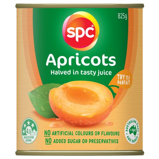 APRICOT HALVES IN NATURAL JUICE 825GM