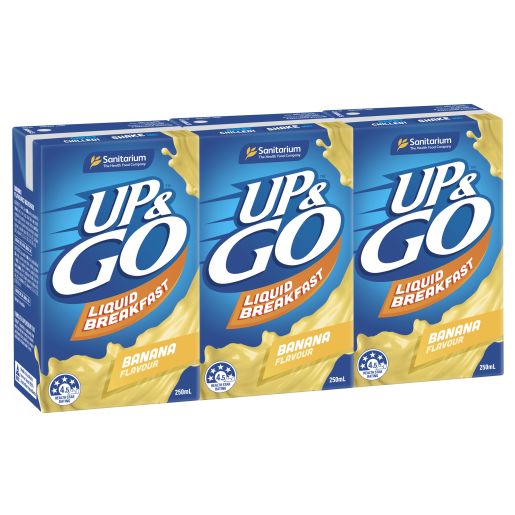 BANANA UP&GO LIQUID BREAKFAST 3 PACK 3X250ML