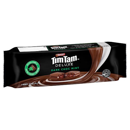 DARK CHOC MINT DELUXE TIM TAM 175GM