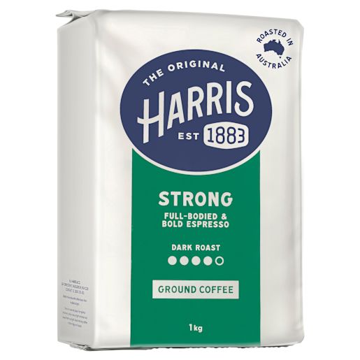 STRONG GROUND COFFEE BEANS 1KG