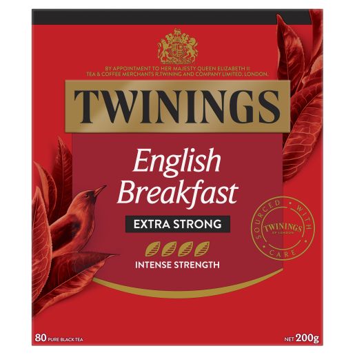 EXTRA STRONG ENGLISH BREAKFAST TEA BAGS 80S