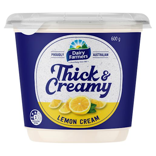 THICK & CREAMY LEMON CREAM YOGHURT 600GM